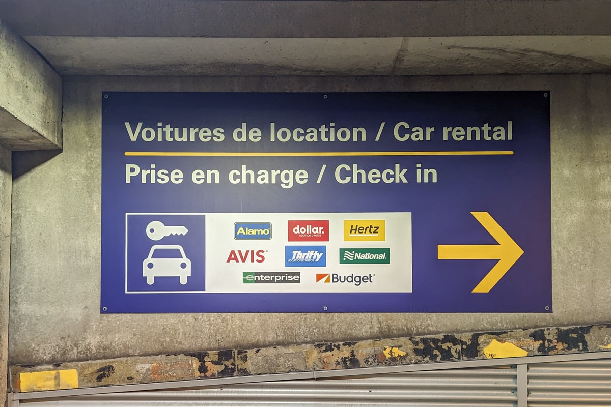 Quebec : location de voiture