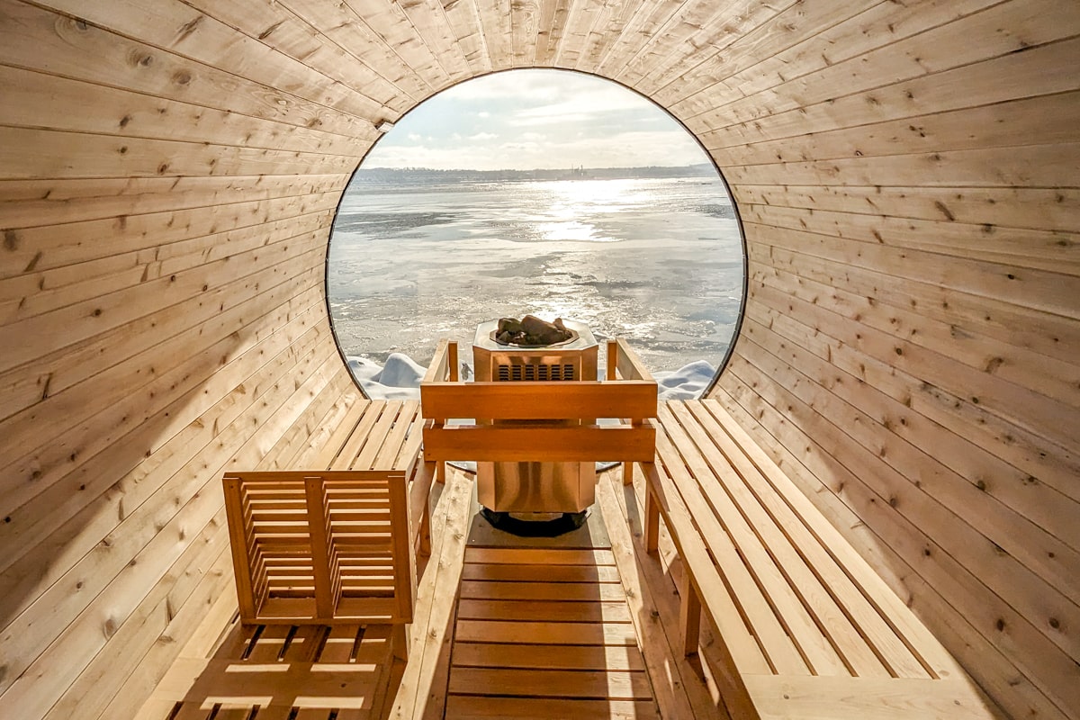 Sauna avec vue, Quebec