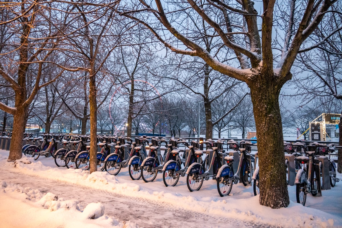 Montréal : se déplacer en vélo l'hiver