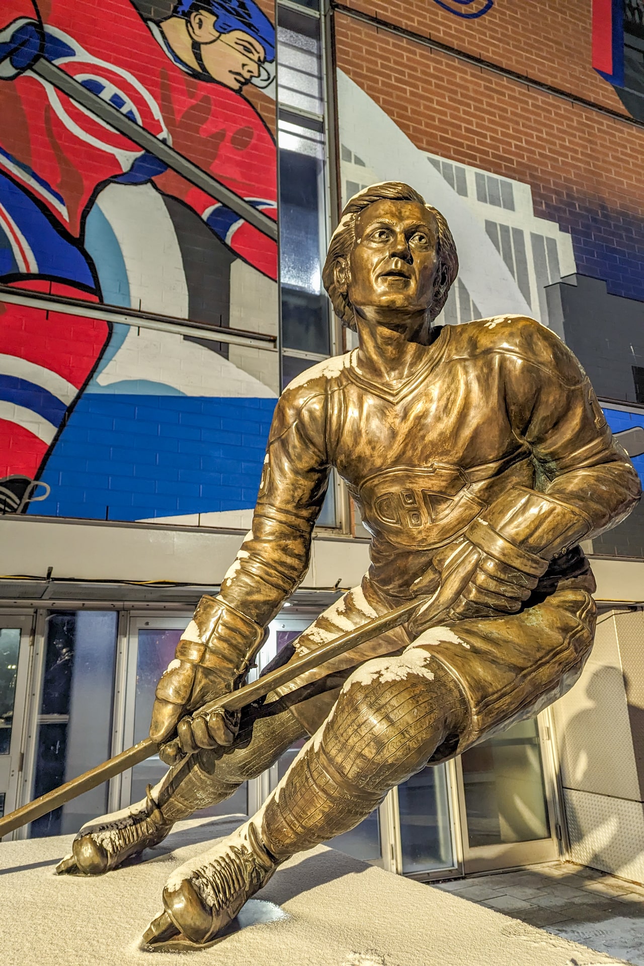 Statue de Hockey sur Glace à Montréal