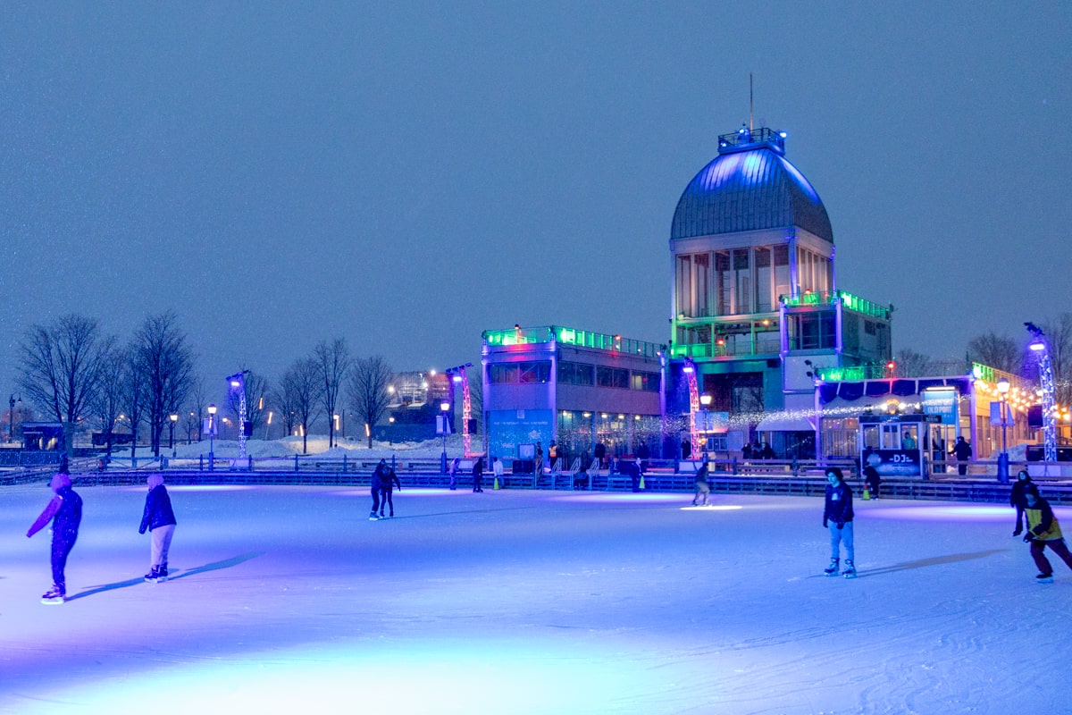 Patinoire sur le Port de Montréal