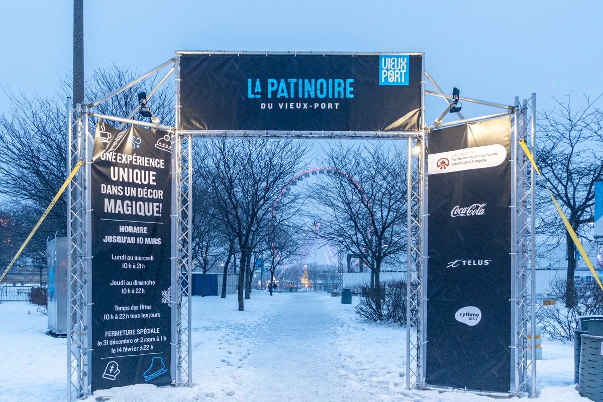 Patinoire, Vieux Port de Montréal