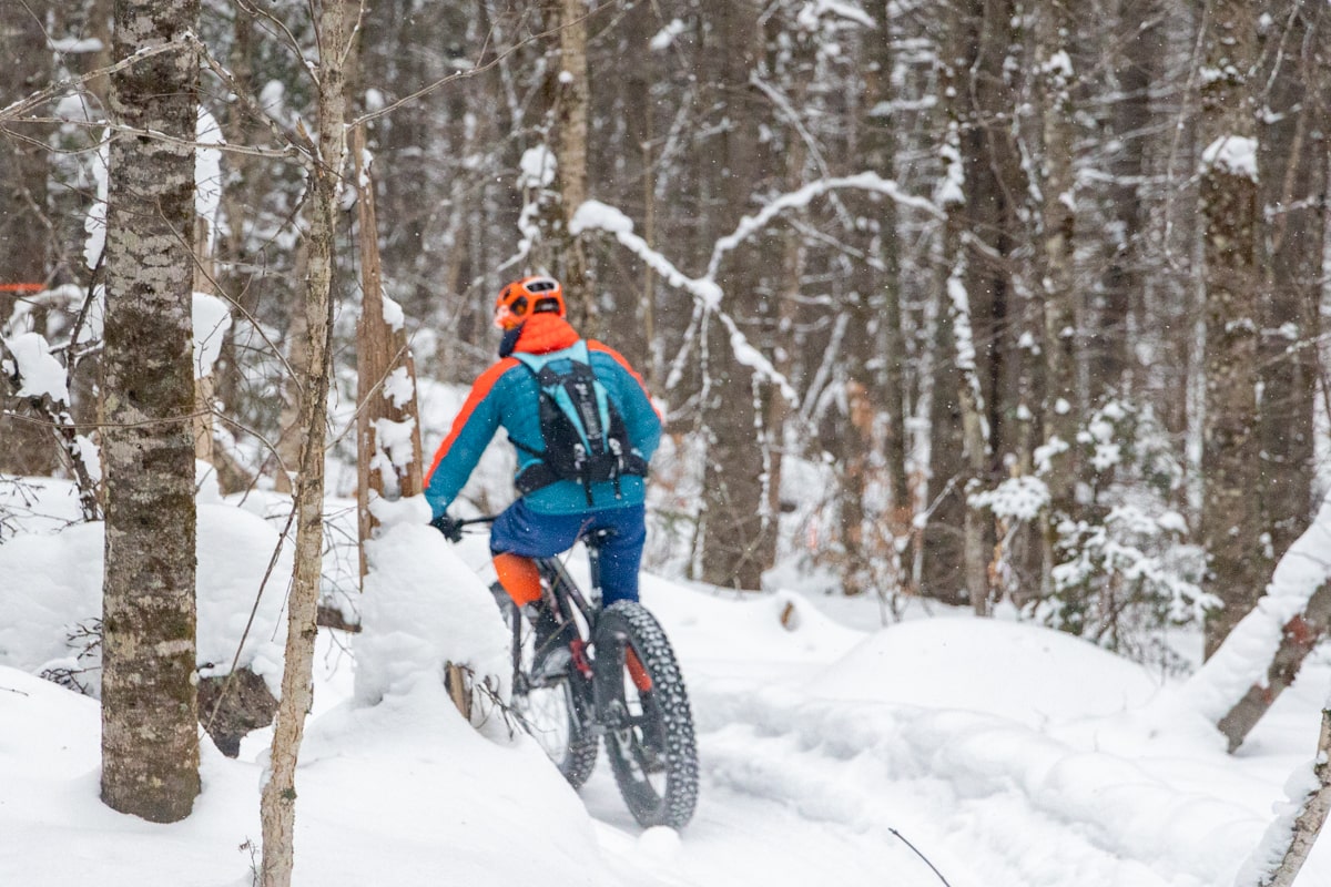 Activité fat bike au Quebec