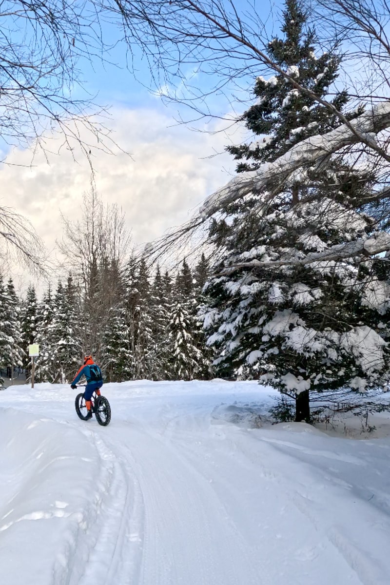 Paysages lors de la randonnée en fat bike