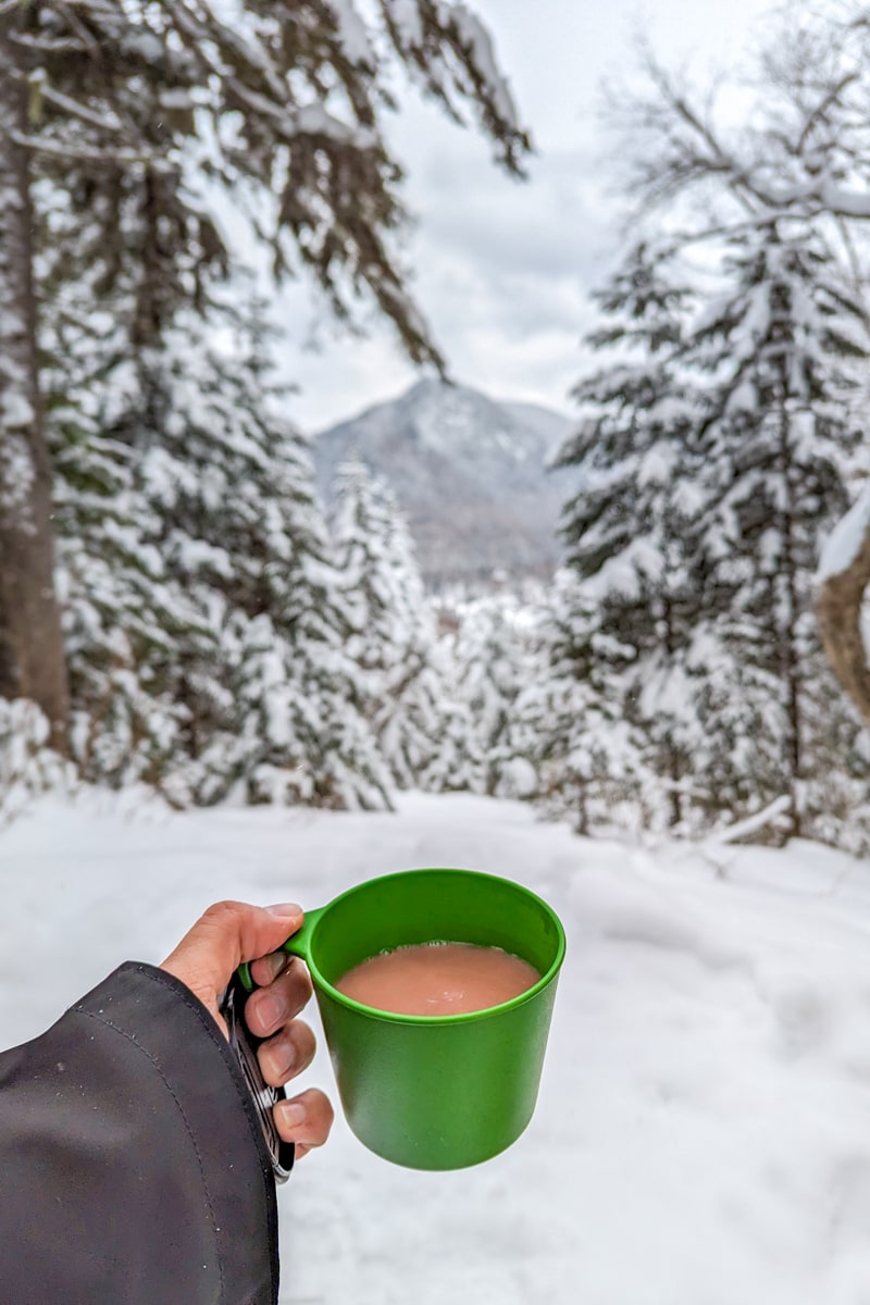 Dégustation d'un chocolat chaud, Quebec