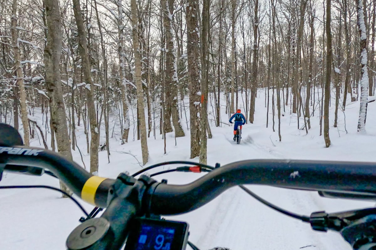 Sortie fat bike en Quebec