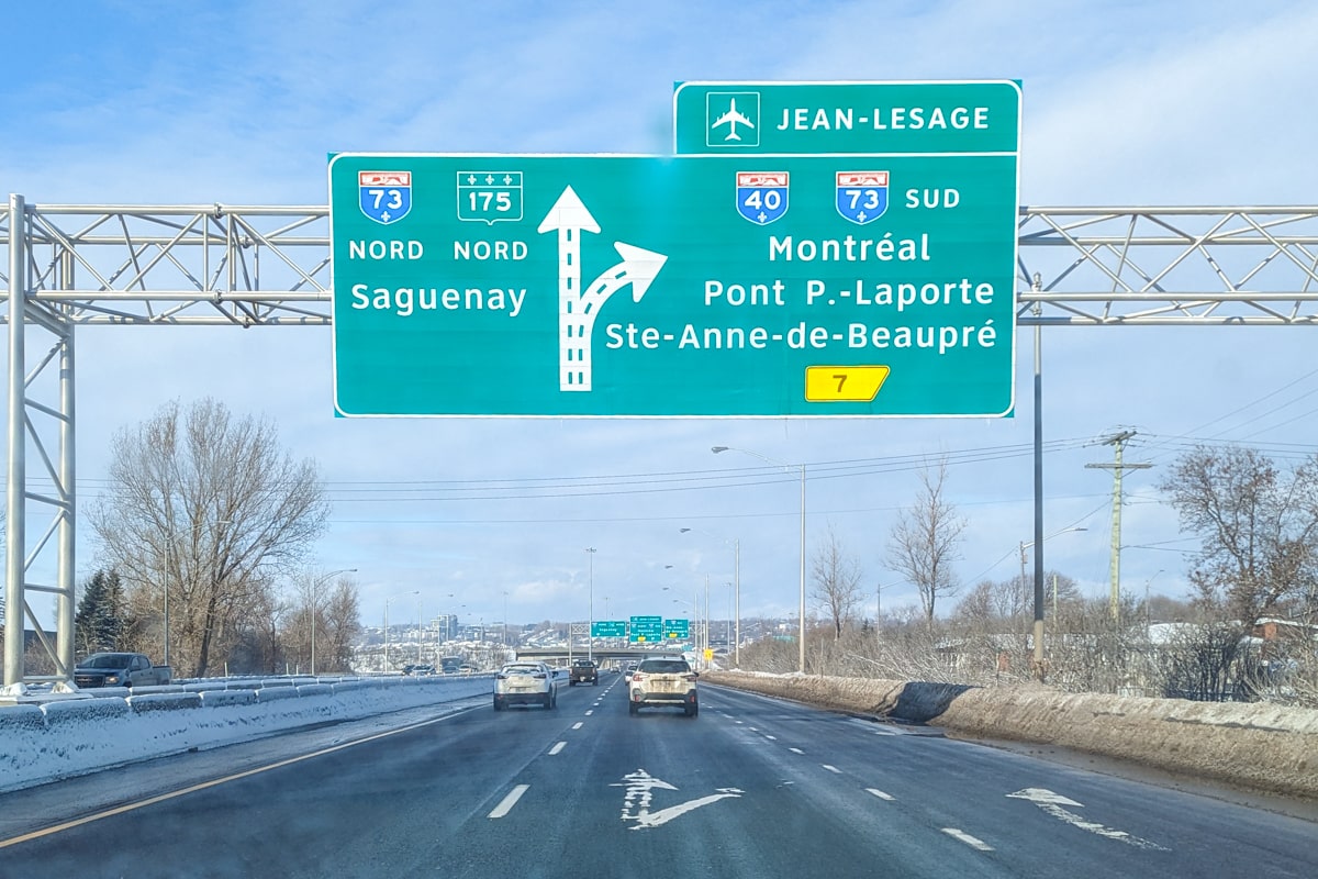 Conduire au Quebec