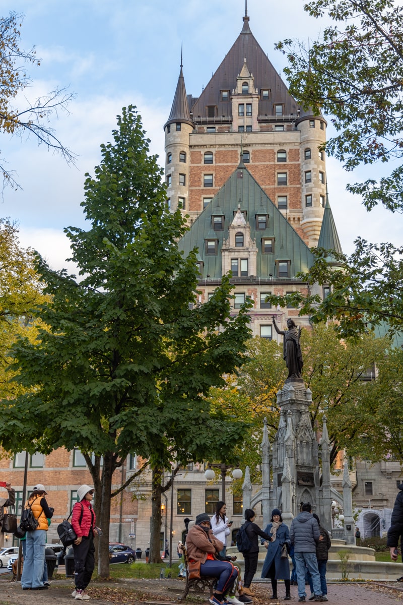 Accès au château de Frontenac