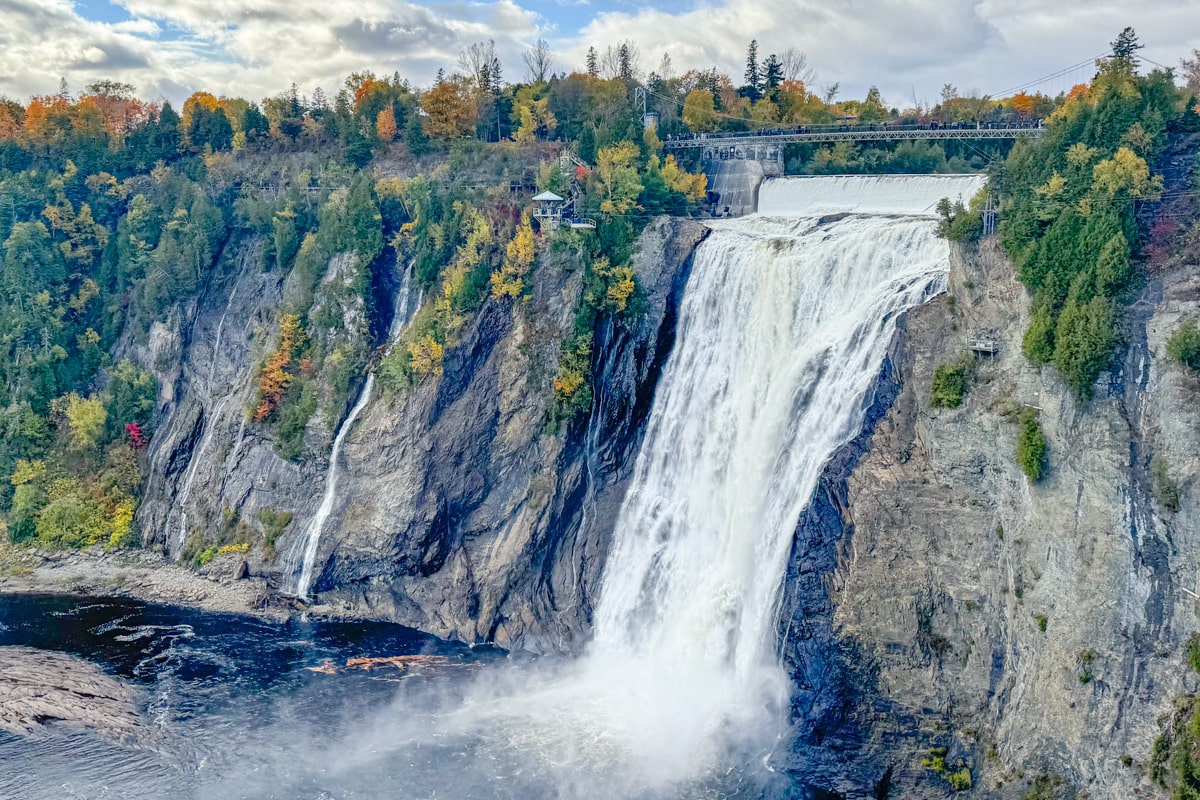 Vue sur la chute de Montmorency