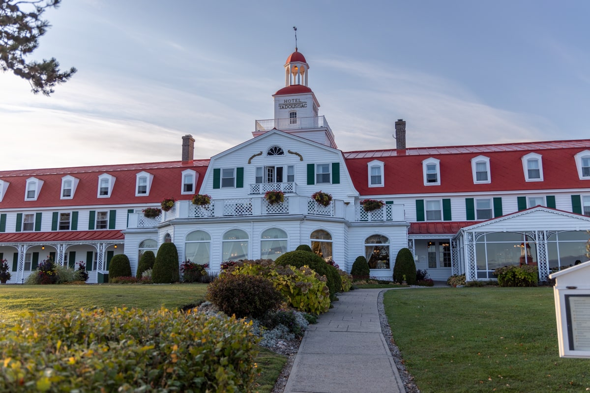 Vue extérieur de l'Hôtel de Tadoussac