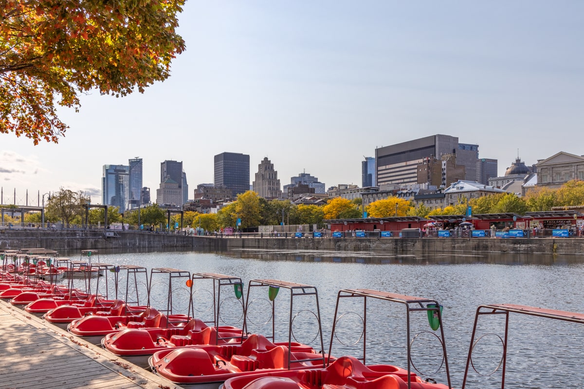 Vue depuis le port de Montréal