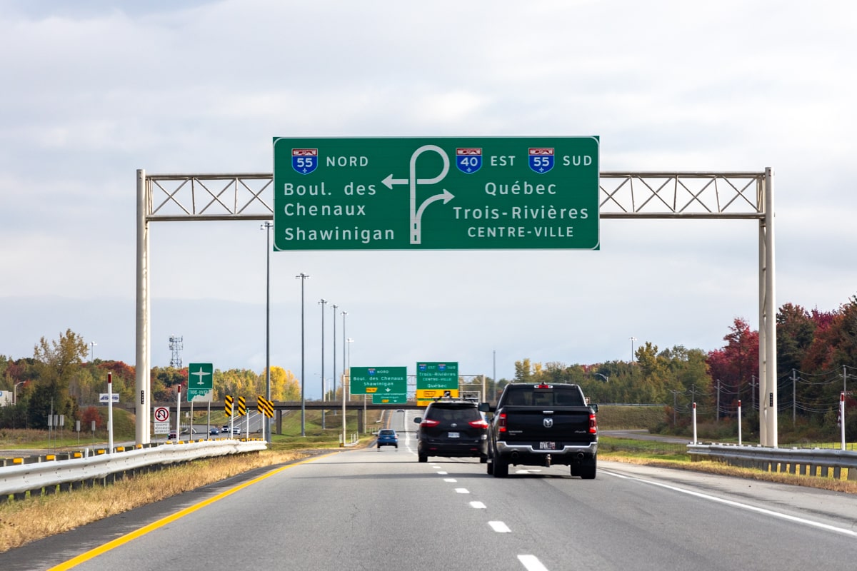 Accès à la ville de Quebec