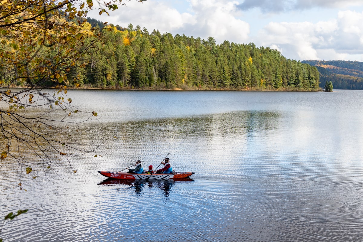 Kayak dans le Parc de la Mauricie