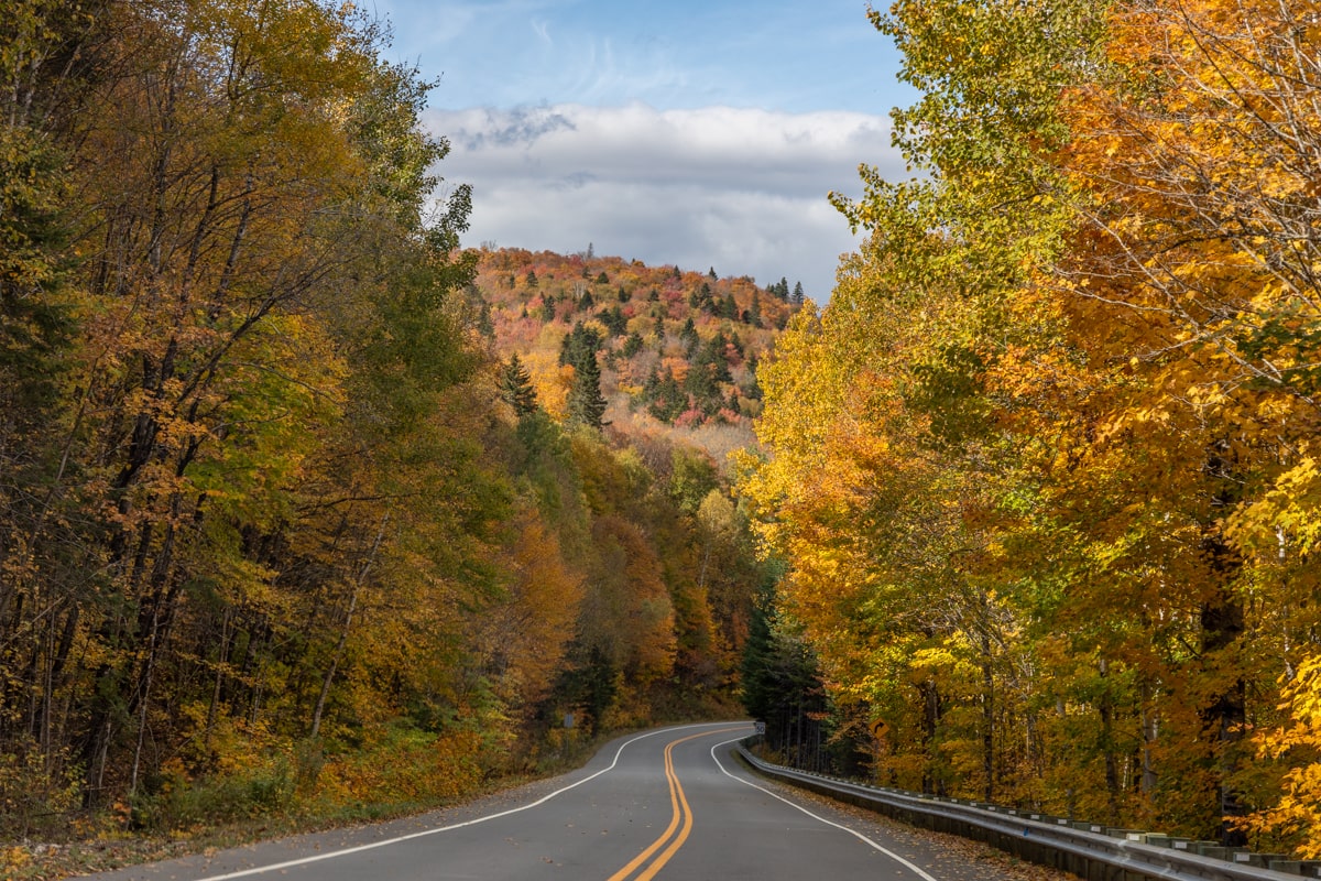 Route au Quebec en automne