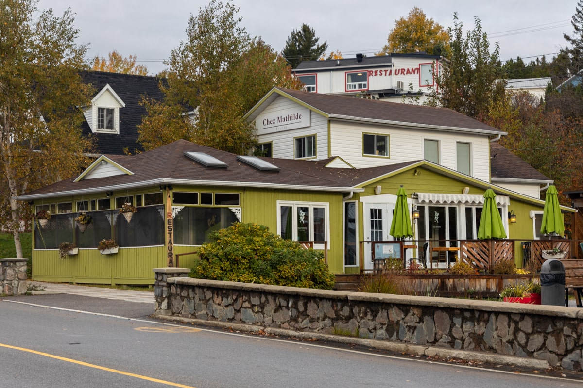 Restaurant Chez Mathilde dans le centre de Tadoussac