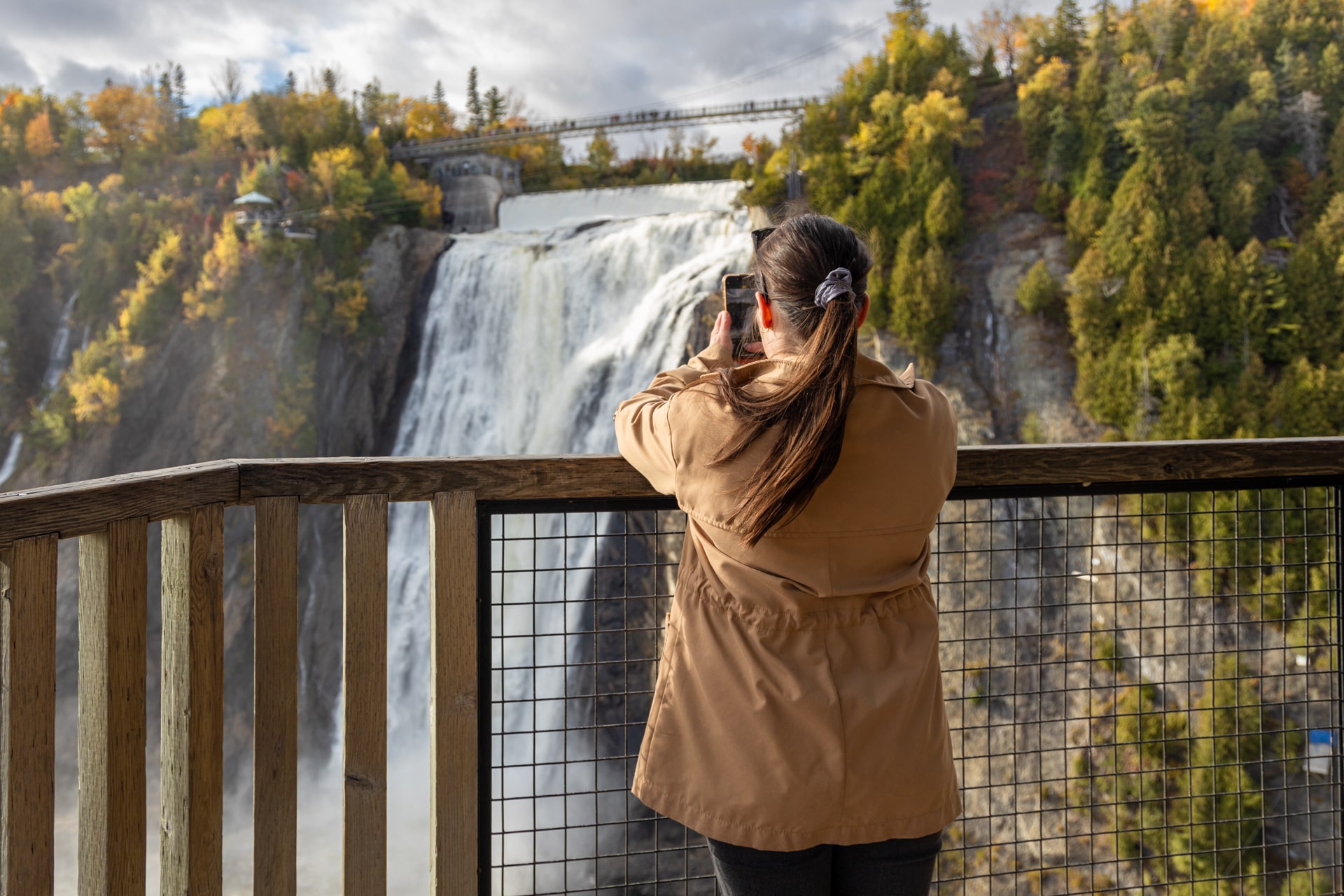 Le Parc de la Chute-Montmorency au Québec