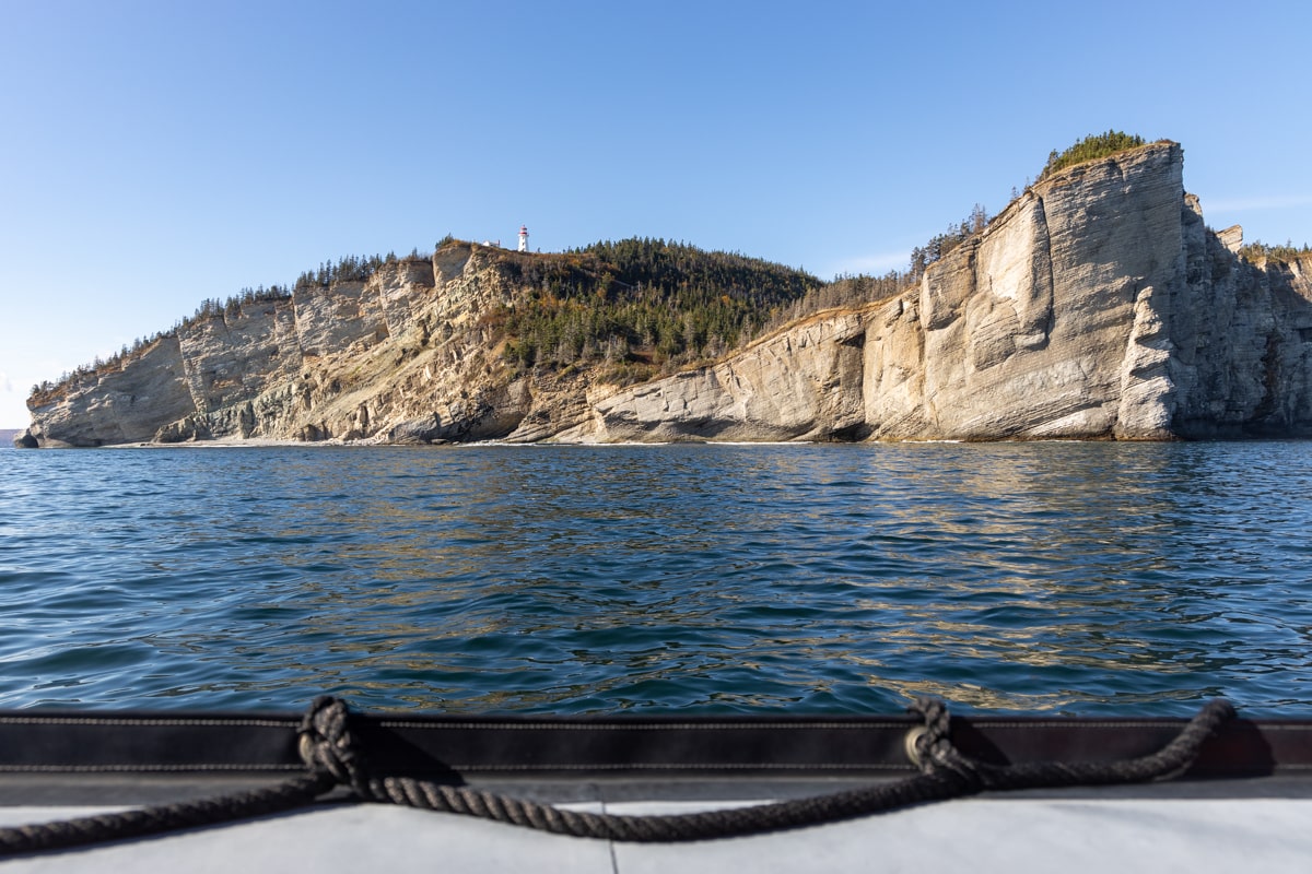 Croisière dans le long du parc Forilon