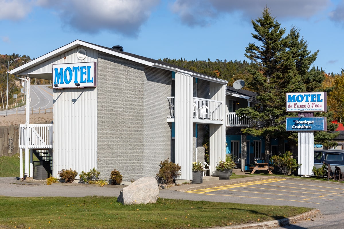 Le motel de l'anse à l'eau à Tadoussac