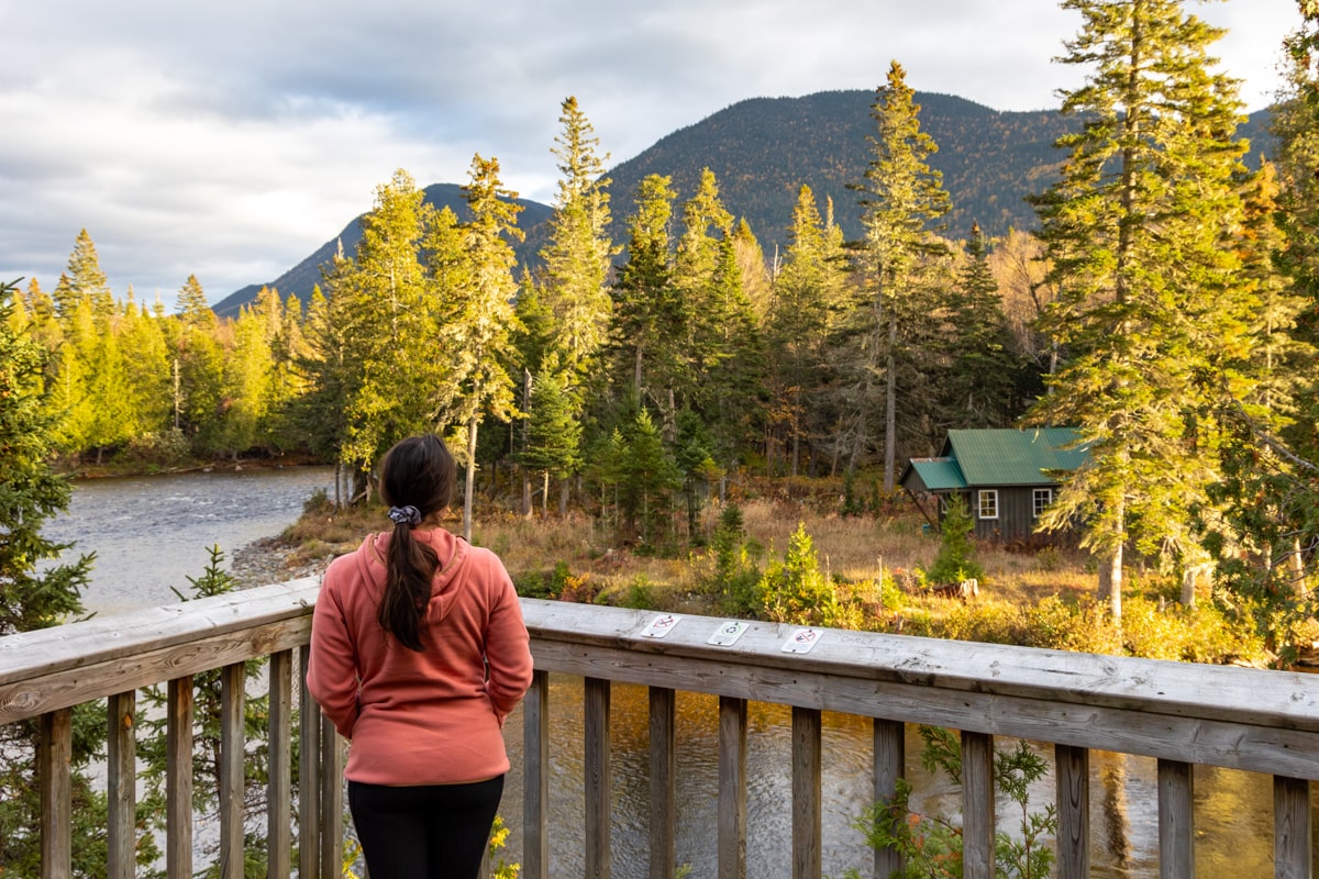 Personne dans le parc national de la Gaspésie