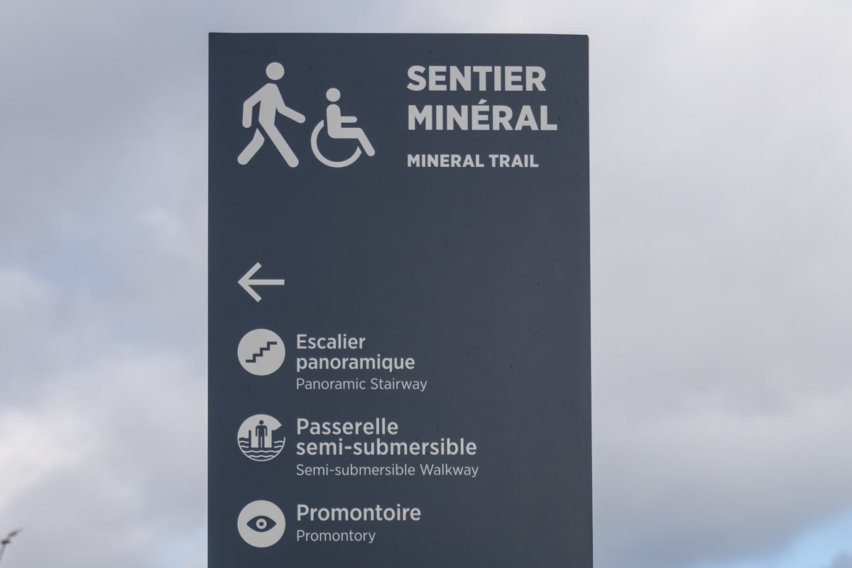 Faire le sentier minéral dans le parc Montmorency