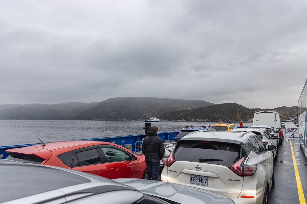 Vue depuis le traversier Tadoussac