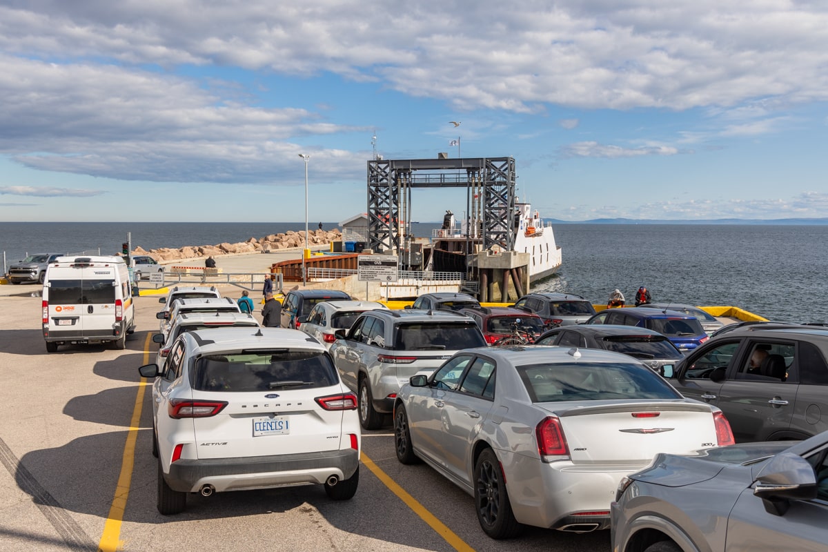 Traversier entre les Escoumins et Trois-Pistoles en Gaspésie