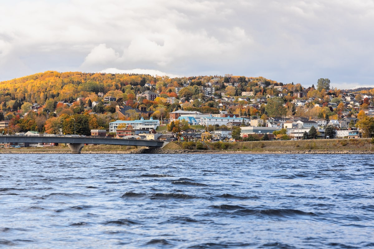 Paysage de la baie de Gaspé