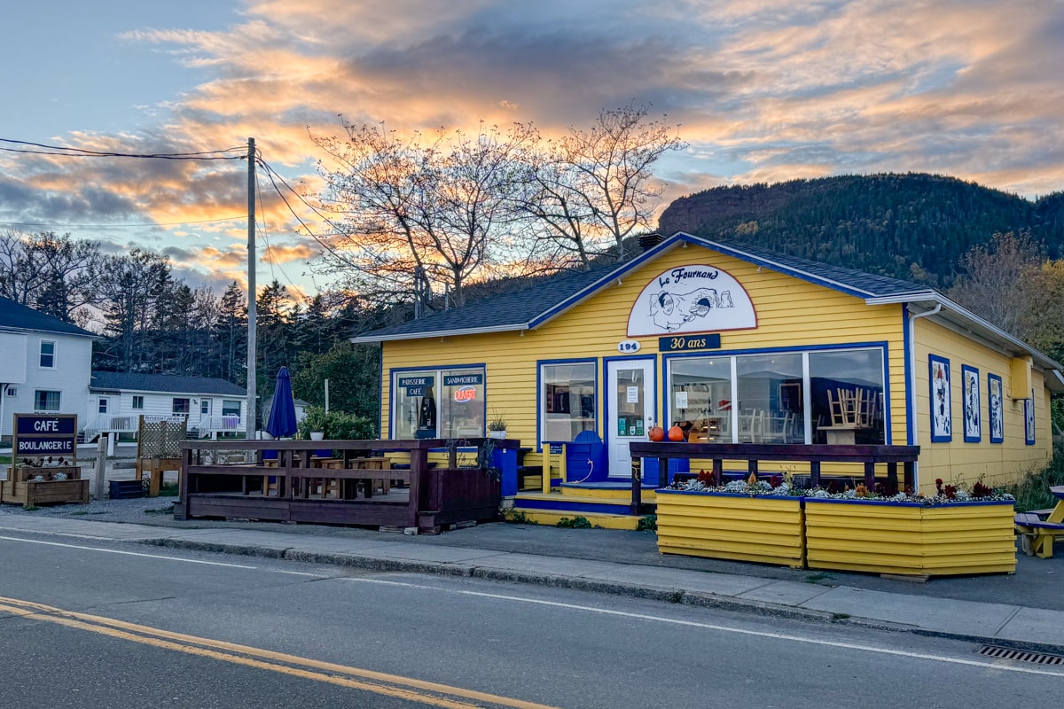 La boulangerie le Fournand à Percé en Gaspésie