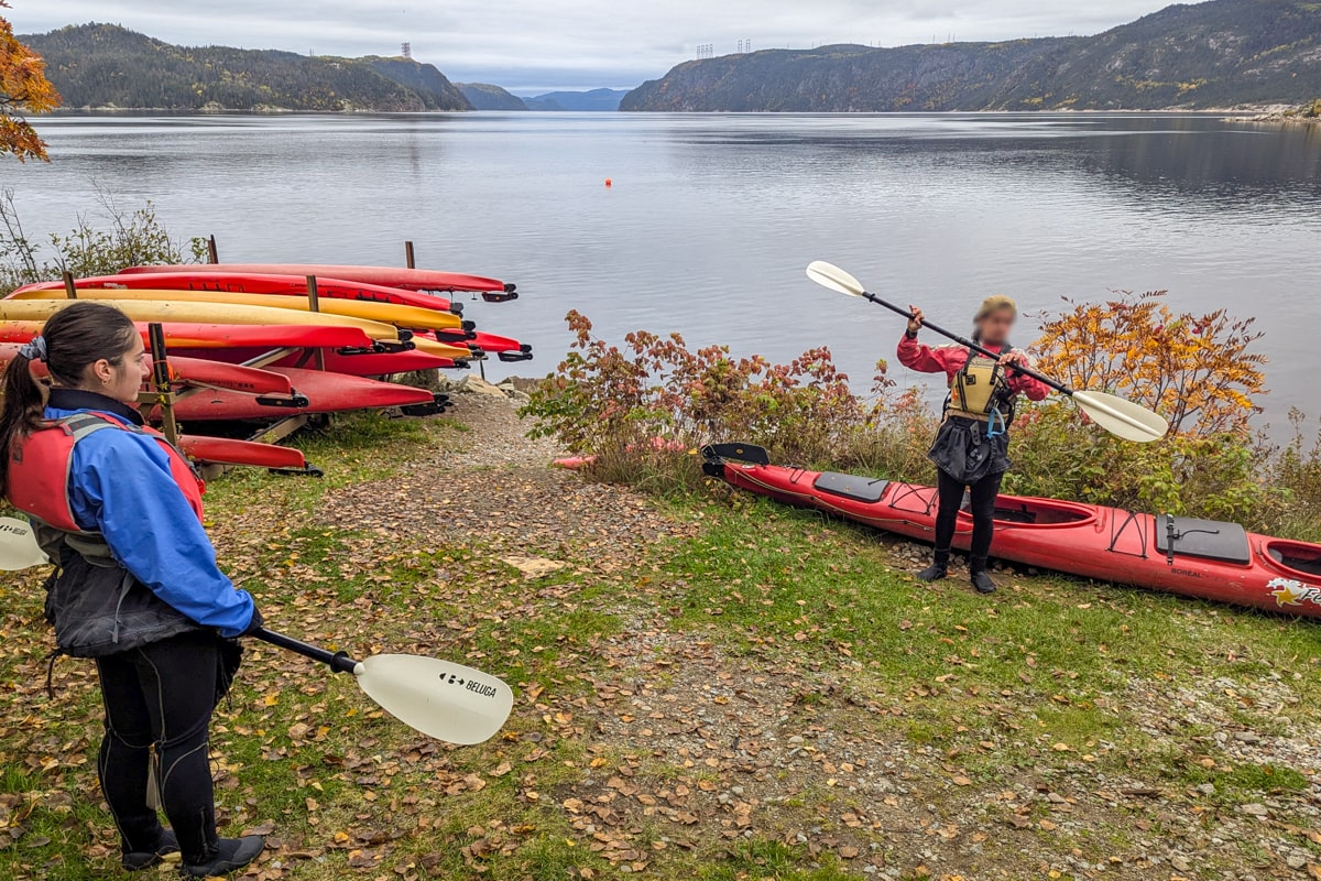 Explication des consignes de sécurité pour le kayak dans le fjord du saguenay