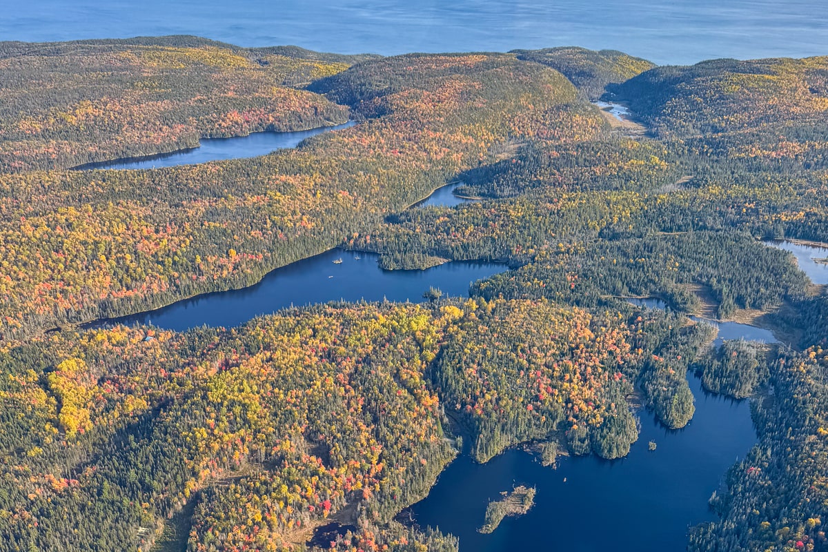 Le Fjord du Saguenay depuis les airs