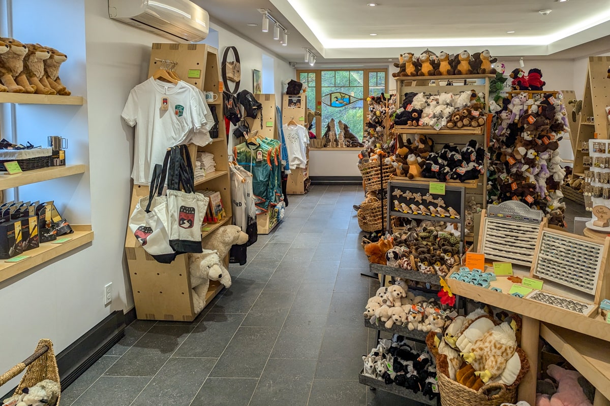 La boutique de souvenirs au sentier des Cimes