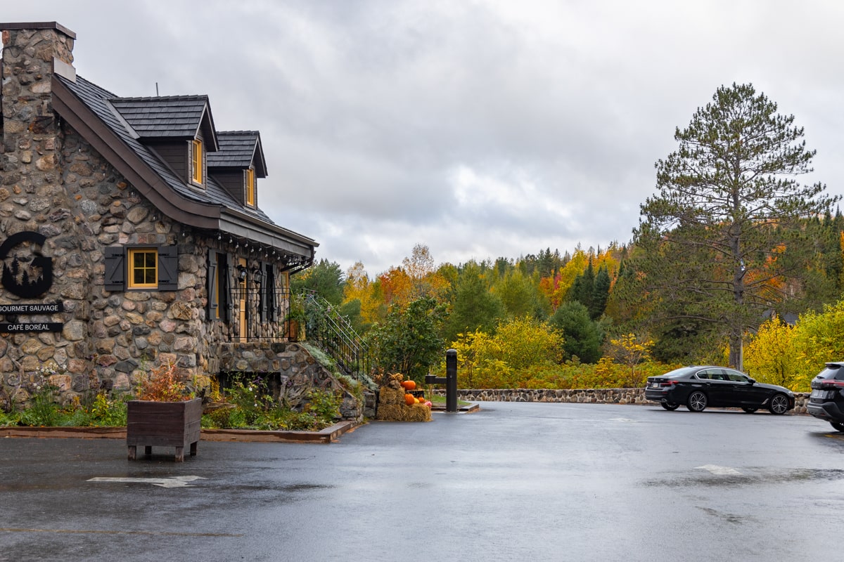 Le parking du sentier des Cimes à Mont Tremblant