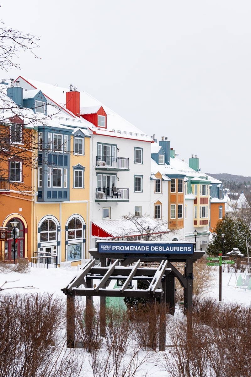 Paysages de Mont Tremblant en hiver au Québec