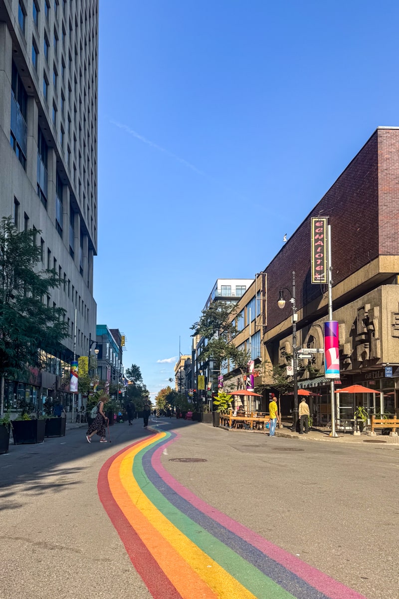 Rue Sainte-Catherine à Montréal