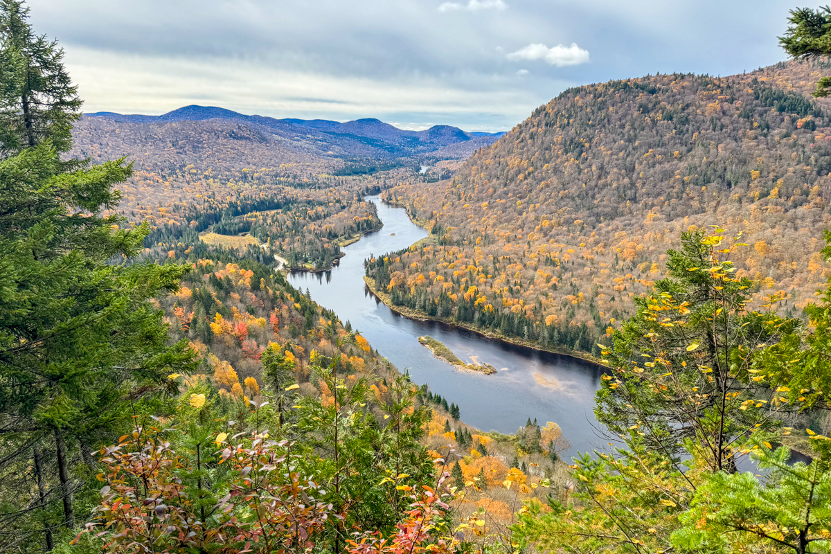 Vue panoramique depuis le parc national de la Jacques-Cartier