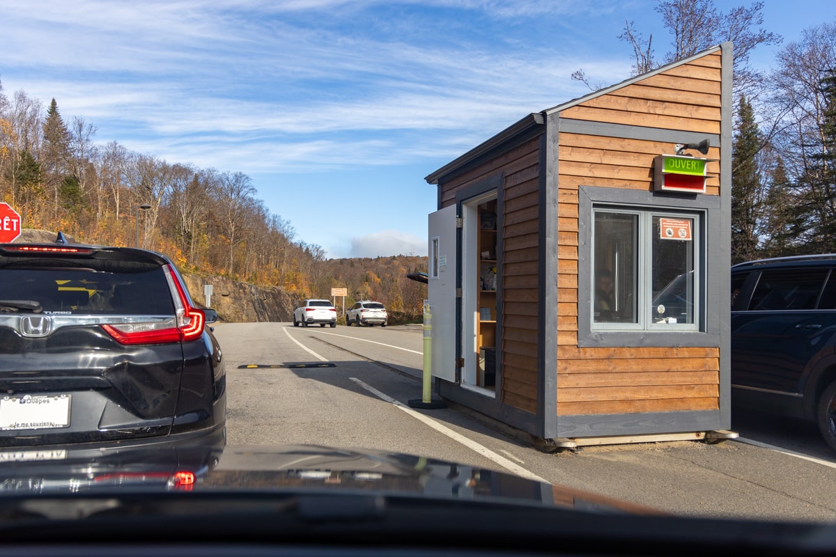 Entrée du parc national de la Jacques Cartier