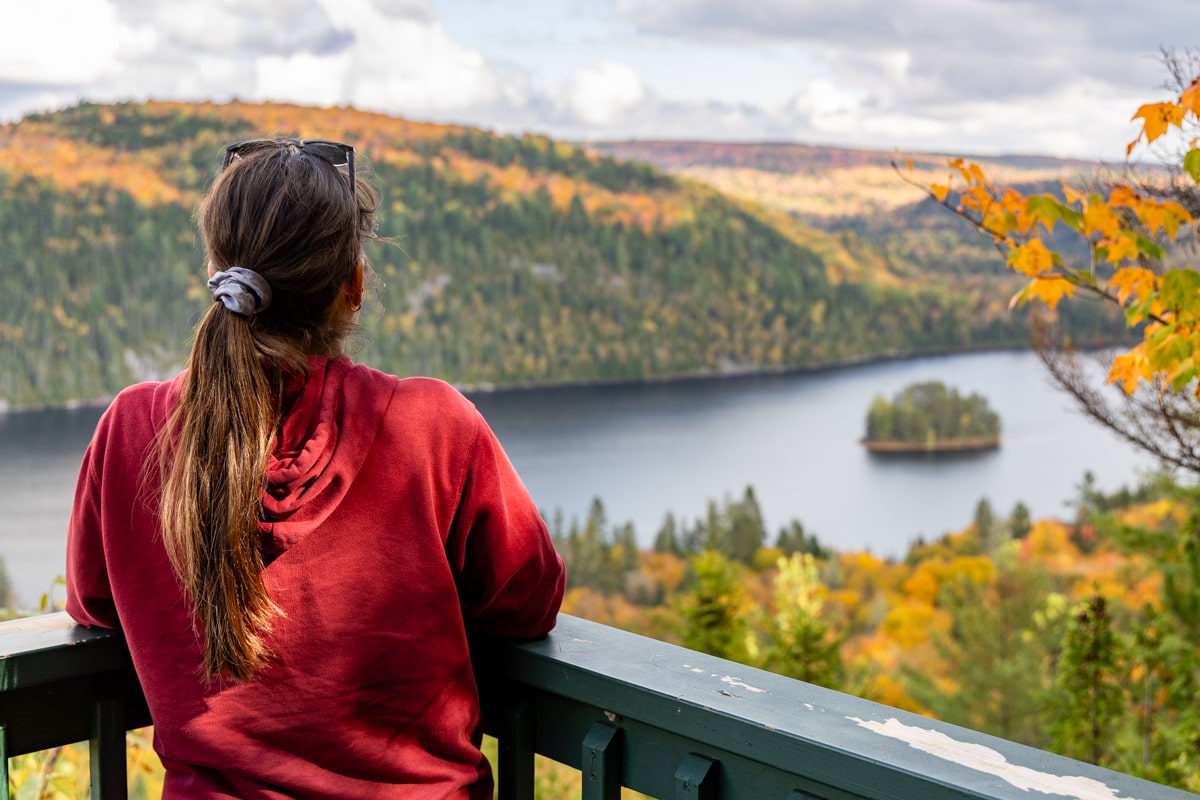 Point de vue de l'Île aux Pins, parc national de la Mauricie