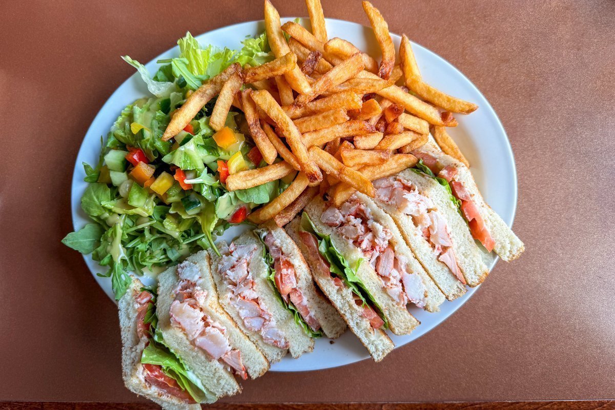 Sandwich de homard au restaurant Brise Bise à Gaspé